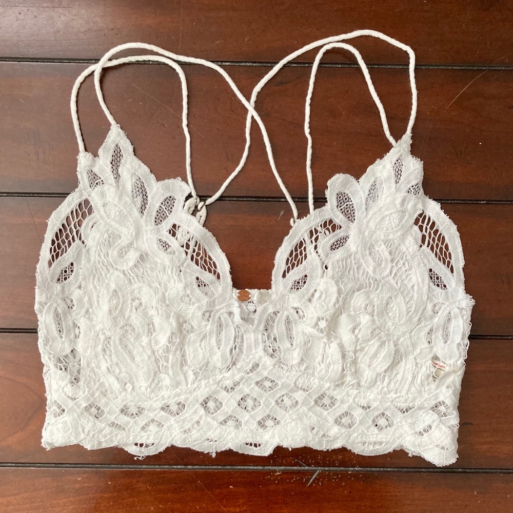 White lace FREE PEOPLE “Adella” bralette